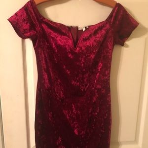 Charlotte Russe burgundy dress